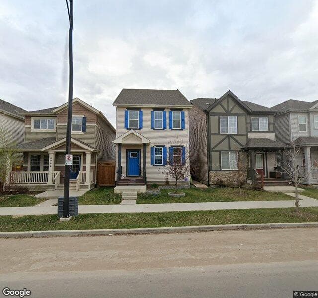 Street view of 4040 Chappelle Green SW, Edmonton