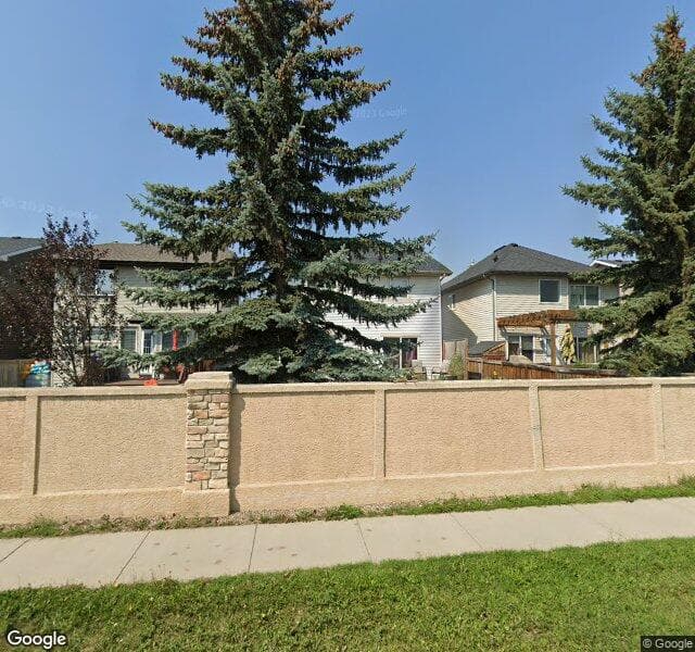 Street view of 18 Cougarstone Circle SW, Calgary