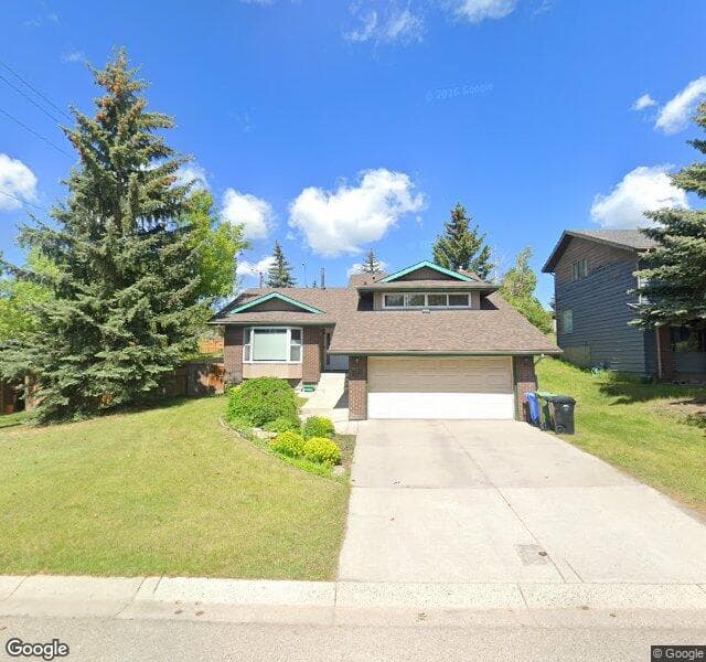 Street view of 151 Dalcastle Way NW, Calgary