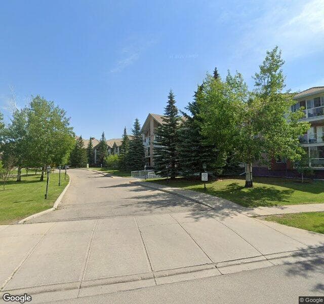 Street view of 251-6868 Sierra Morena Boulevard SW, Calgary