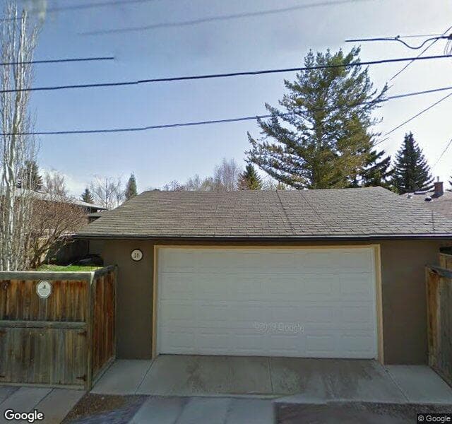 Street view of 46 Hallmark Place SW, Calgary