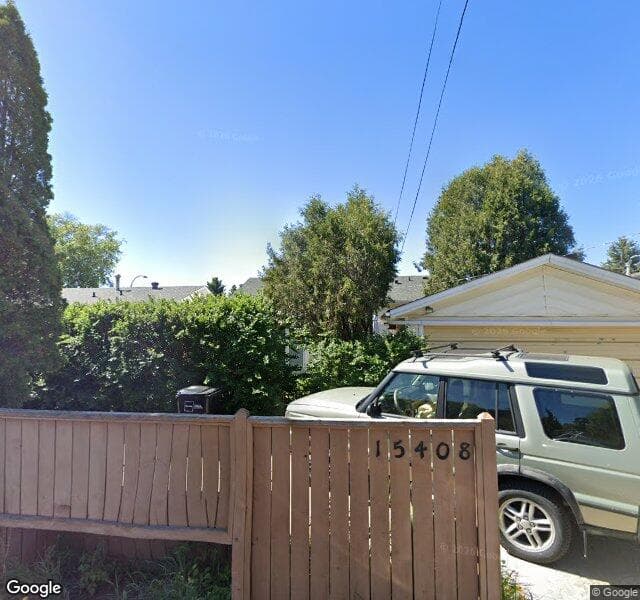 Street view of 15408 80 Avenue NW, Edmonton
