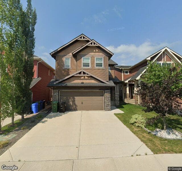 Street view of 108 Cougar Ridge Green SW, Calgary