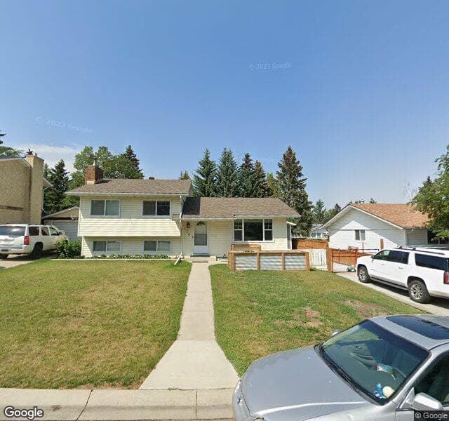 Street view of 420 Brookmere Crescent SW, Calgary
