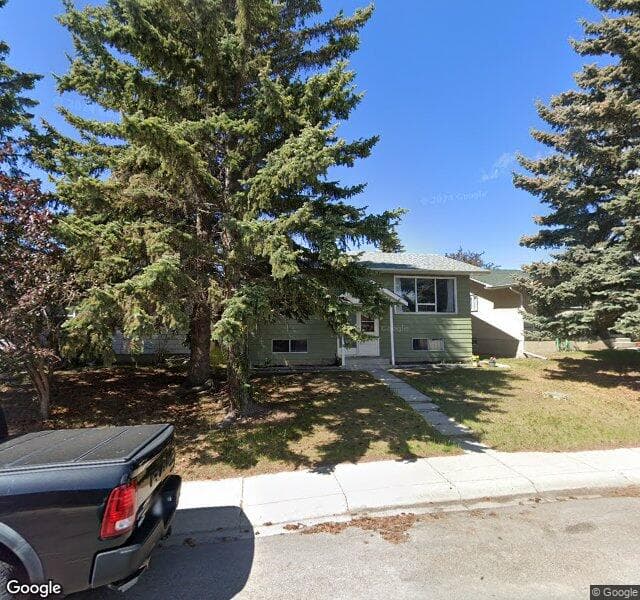 Street view of 6743 Huntchester Road NE, Calgary