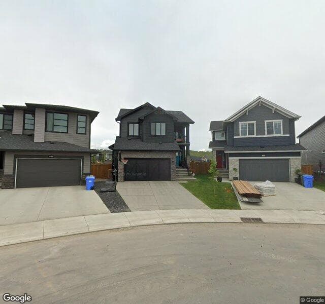 Street view of 839 Cranbrook Gardens SE, Calgary
