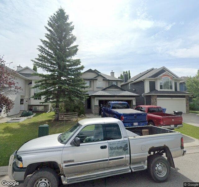 Street view of 153 Chaparral Crescent SE, Calgary
