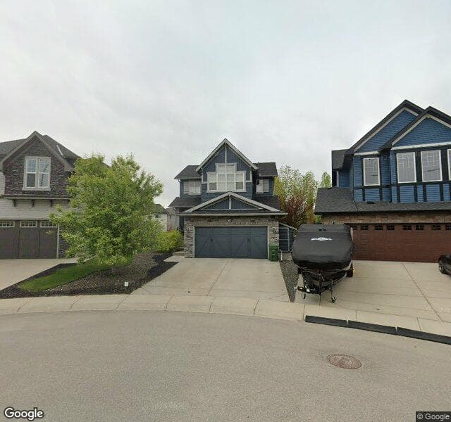 Street view of 87 Silverado Ridge Crescent SW, Calgary