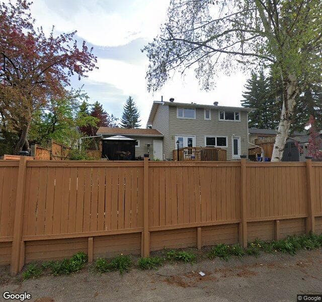 Street view of 9860 Palistone Road SW, Calgary