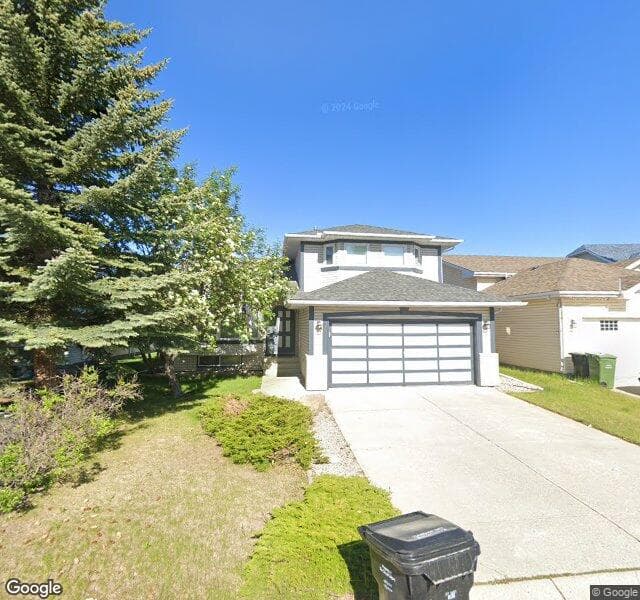 Street view of 96 Hawktree Close NW, Calgary