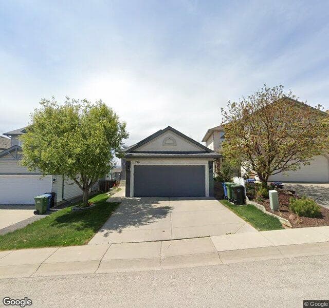 Street view of 216 Tuscany Ridge View NW, Calgary