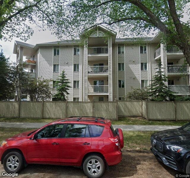 Street view of 105-11214 80 Street NW, Edmonton