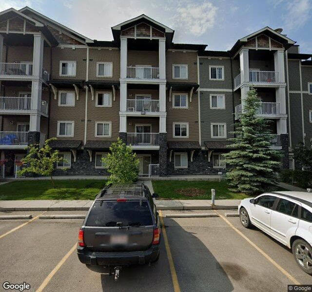 Street view of 4410-115 Prestwick Villas SE, Calgary