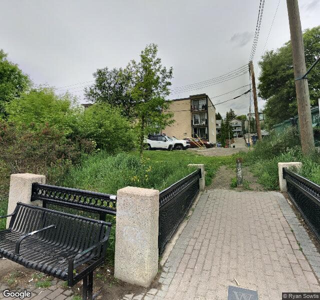 Street view of 402-2220 16A Street SW, Calgary