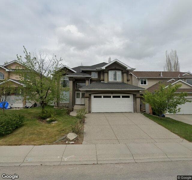 Street view of 132 Evergreen Close SW, Calgary
