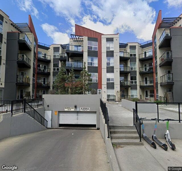 Street view of 316-10523 123 Street NW, Edmonton