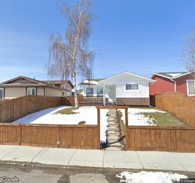 Street view of 128 Castledale Crescent NE, Calgary