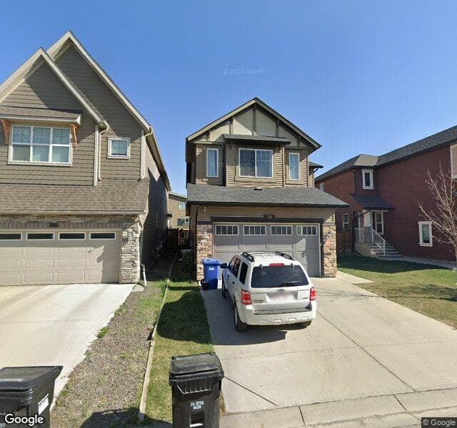 Street view of 56 Evansborough Green NW, Calgary