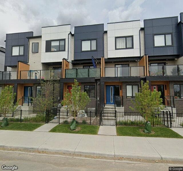Street view of 8524 21 Avenue SE, Calgary