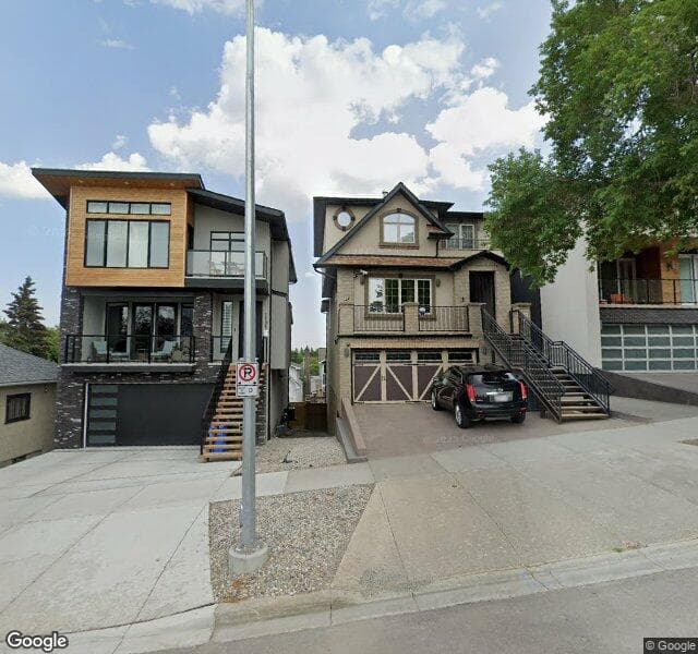 Street view of 1108 Bellevue Avenue SE, Calgary