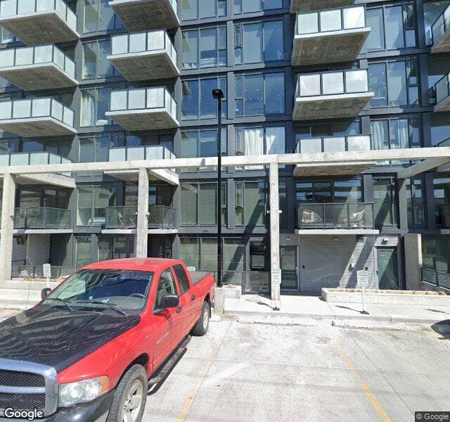 Street view of 211-327 9A Street NW, Calgary