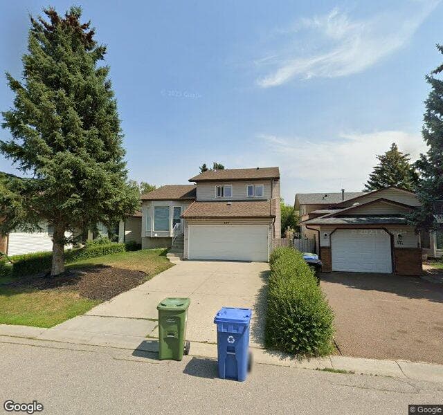 Street view of 127 Woodstock Road SW, Calgary