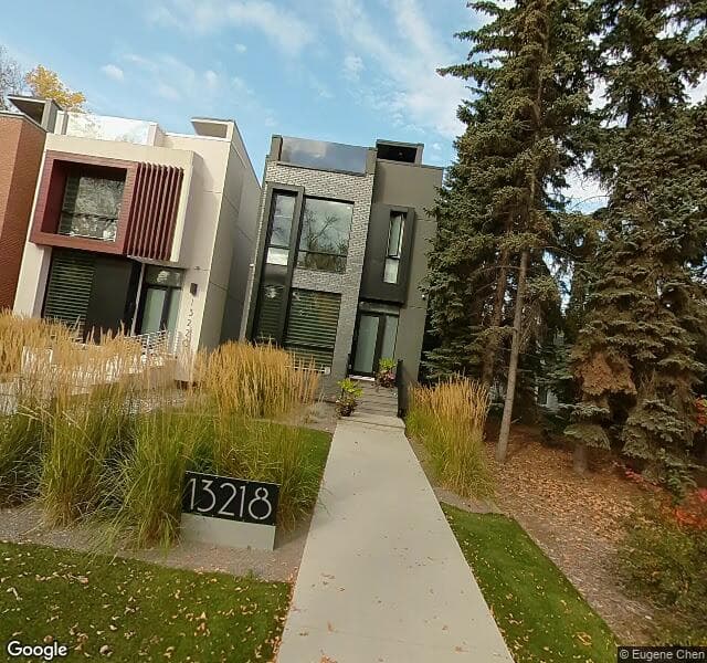 Street view of 13218 102 Avenue NW, Edmonton