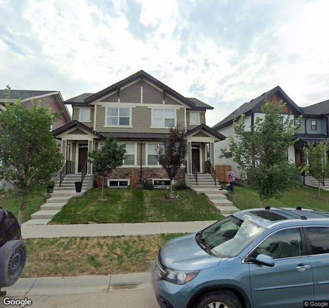 Street view of 849 Mahogany Boulevard SE, Calgary