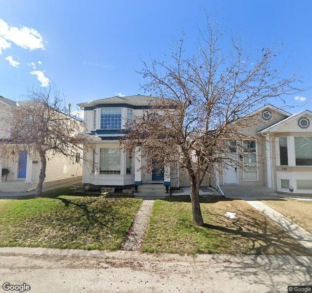 Street view of 250 Mount Lorette Close SE, Calgary