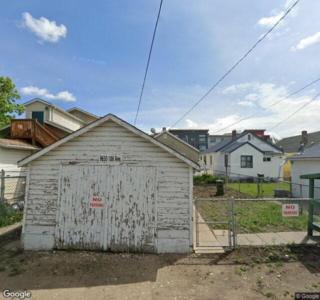 Street view of 9630 106 Avenue NW, Edmonton