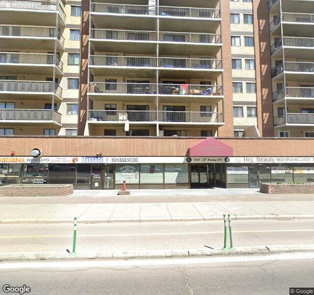 Street view of 1334 12 Avenue SW, Calgary