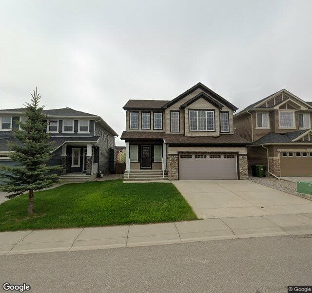 Street view of 75 Silverado Bank Gardens SW, Calgary