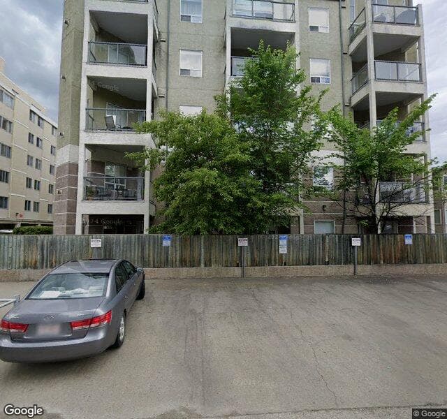 Street view of 506-10033 116 Street NW, Edmonton
