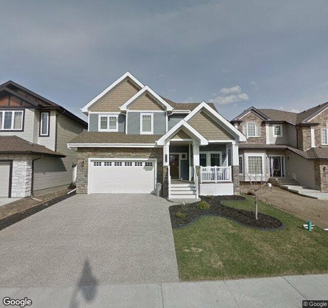 Street view of 6311 Mann Place NW, Edmonton