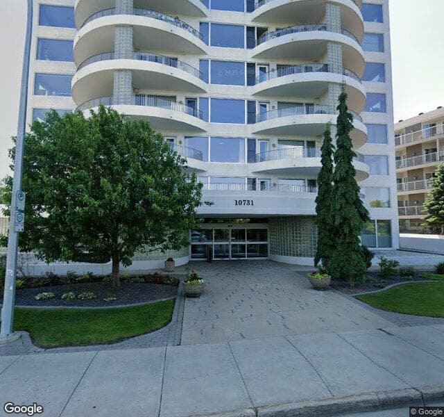 Street view of 10731 Saskatchewan Drive, Edmonton