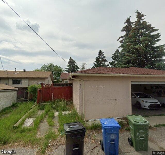 Street view of 268 Madeira Place NE, Calgary