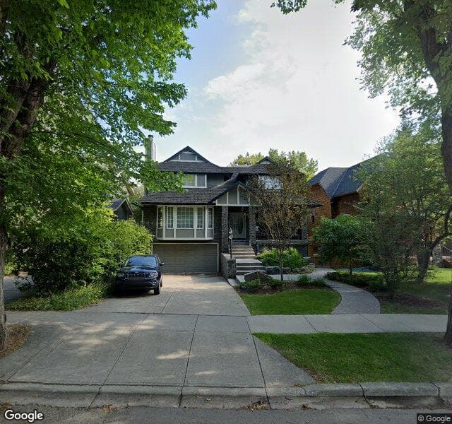 Street view of 1302 Frontenac Avenue SW, Calgary