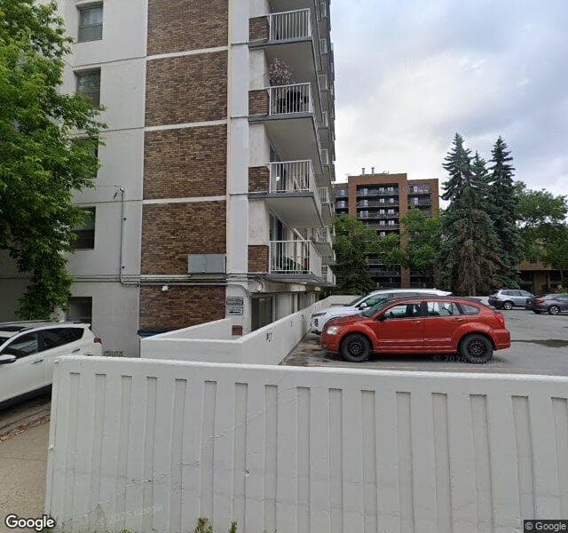 Street view of 1007-9930 113 Street NW, Edmonton