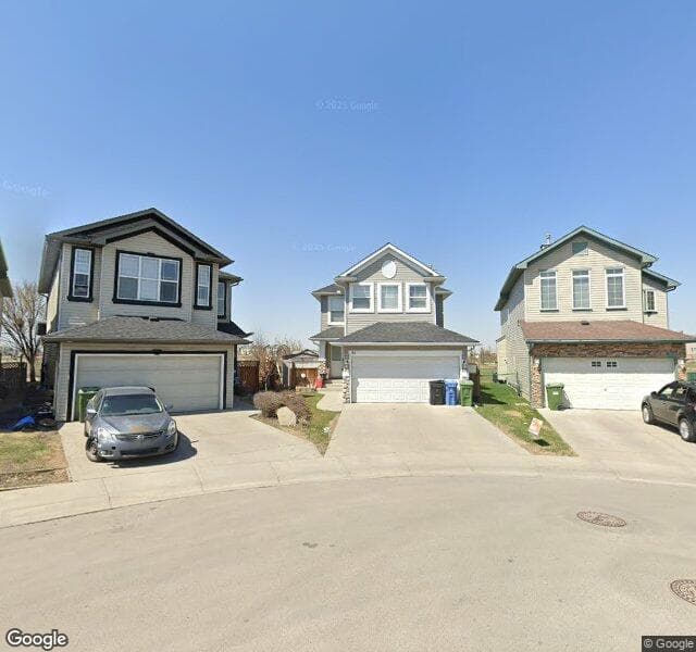 Street view of 86 Saddlecrest Close NE, Calgary