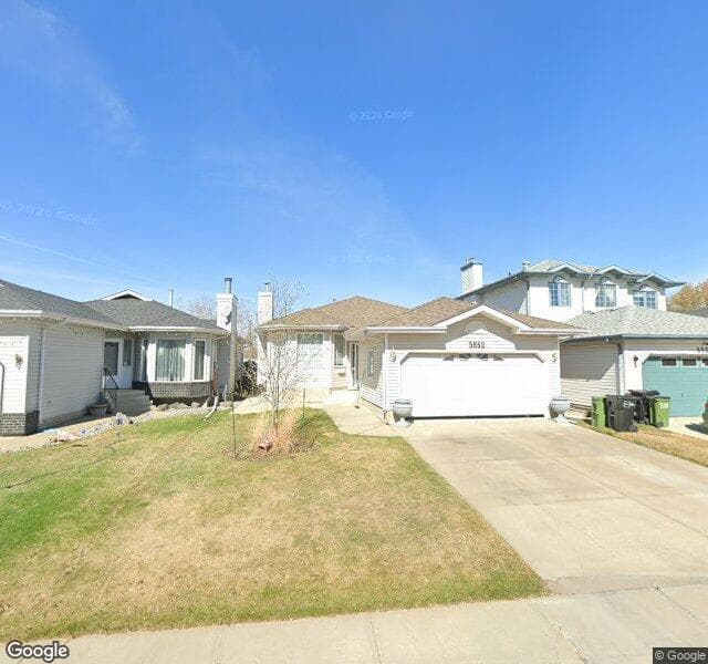 Street view of 5552 190A Street NW, Edmonton