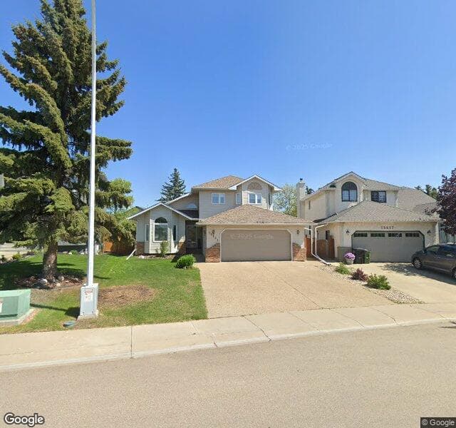 Street view of 15631 63 Street NW, Edmonton