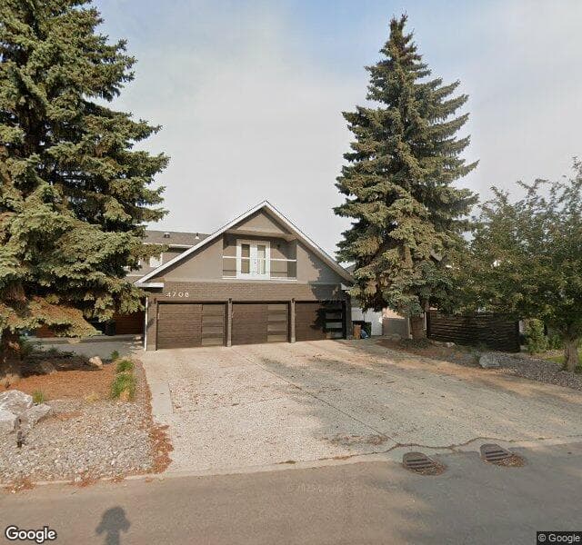 Street view of 4804 154 Street NW, Edmonton