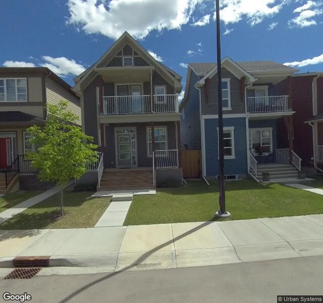 Street view of 176 Seton Villas SE, Calgary