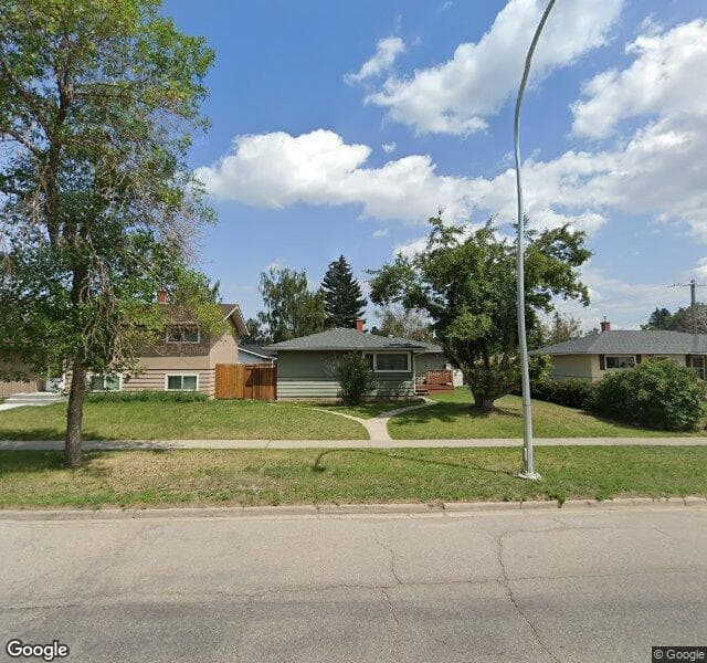 Street view of 8222 Fairmount Drive SE, Calgary