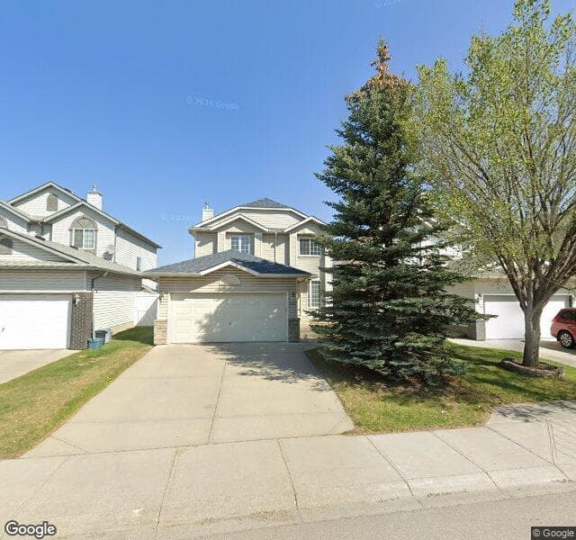 Street view of 859 Harvest Hills Drive NE, Calgary