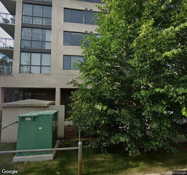 Street view of 1503-10046 117 Street NW, Edmonton