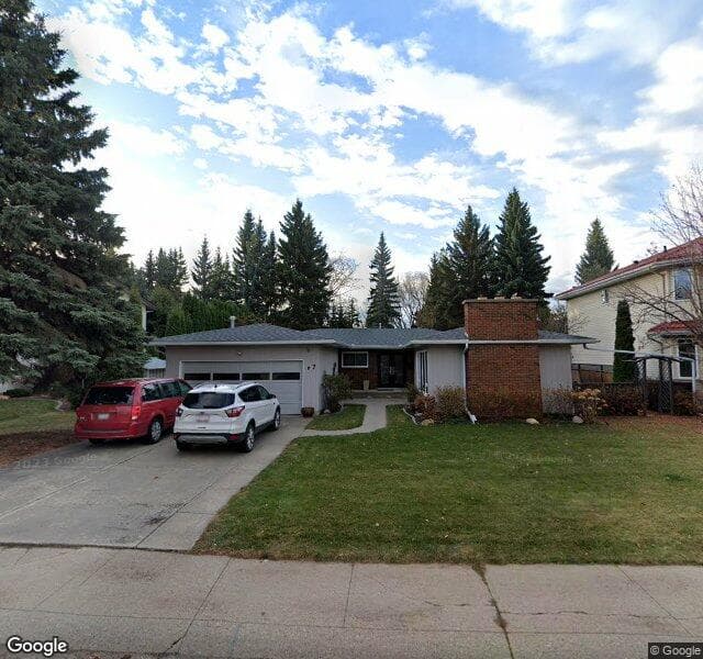 Street view of 7 Quesnell Crescent NW, Edmonton