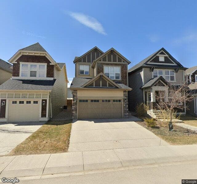 Street view of 158 Skyview Point Crescent NE, Calgary