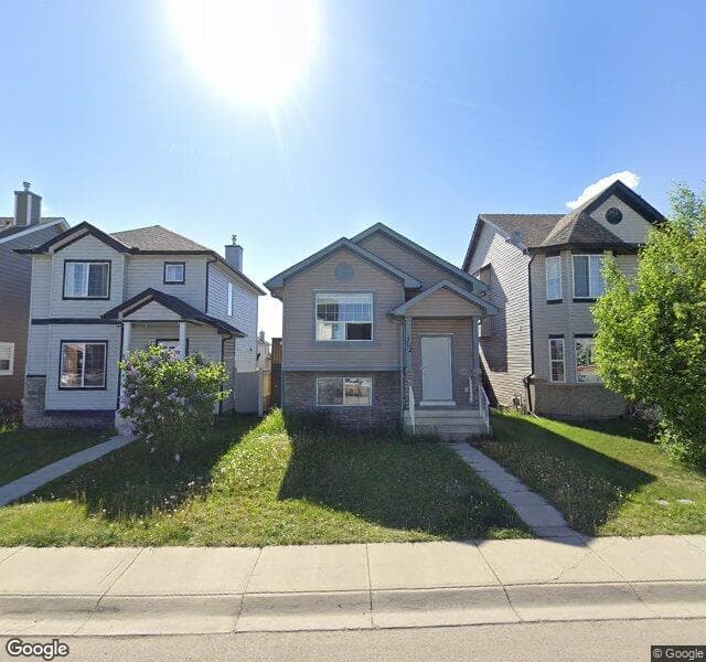Street view of 202 Saddlemead Green NE, Calgary