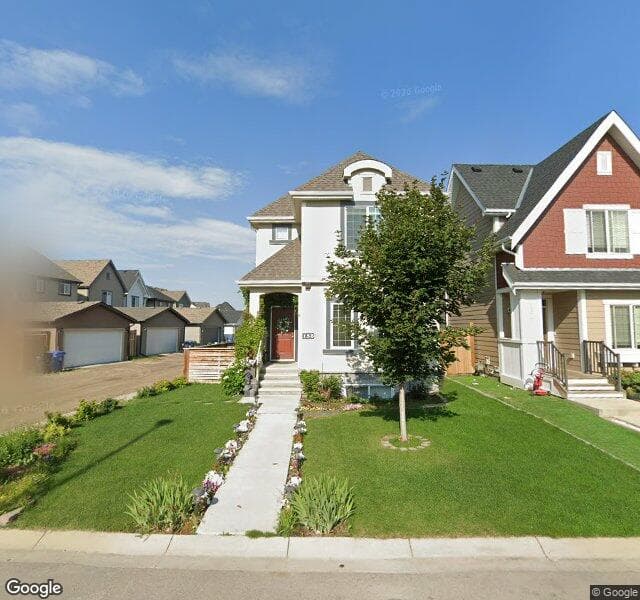 Street view of 158 Mahogany Grove SE, Calgary